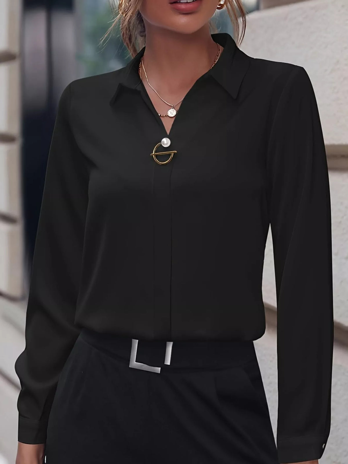 Long Sleeve Satin Blouse (7)