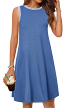 Round Neck Sleeveless Mini Tank Dress (12)