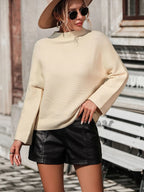 Mock Neck Drop Shoulder Knit Top (4)