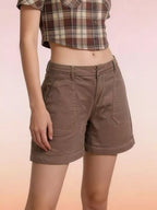 Pocketed Denim Shorts (10)