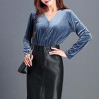 Leather Skirt Bag Hip Pencil photo 1