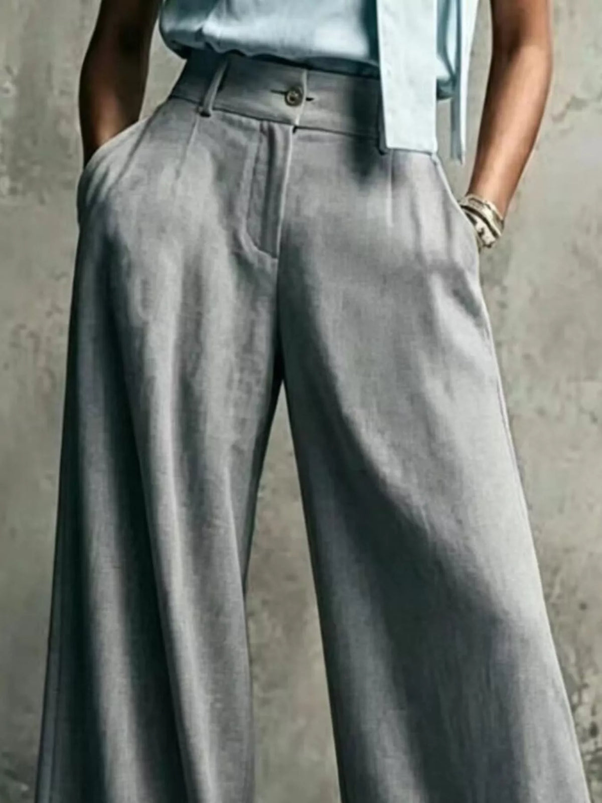High-waisted Wide-leg Pants (5)