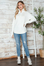 Half Zip Long Sleeve Knit Top (13)
