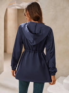 Outdoor Waterproof Long Sleeve Hooded Windbreaker (22)