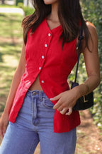 Button Down V-neck Vest (17)