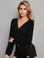 V Neck Crop Top (5)