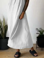 Full Size Ruched Cami Maxi Dress Pockets Plus (23)