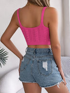 Cable-knit Short Cami (2)