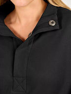 Half Snap Dropped Shoulder Sweatshirt (5)