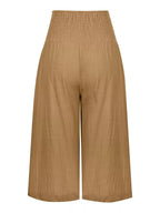 Smocked Wide-leg Capri Pants (24)