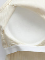 Grecian Neck Cropped Tank Chest Pads (12)
