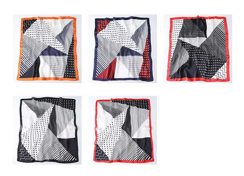 Geometric Polka Dot Scarf Professional photo 1