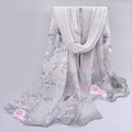 Narrow Thin Chiffon Scarf Sunscreen Shawl variant CJWJ137115701AZ