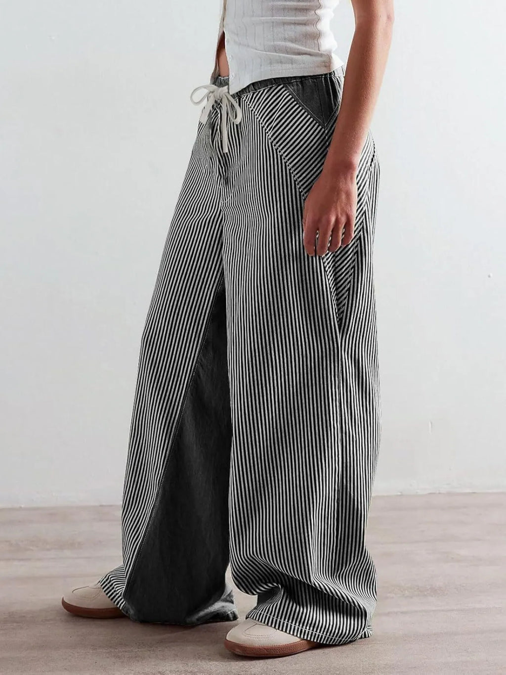 Striped Wide Leg Jeans (10)