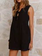 Sleeveless Tie-front Mini Dress (18)