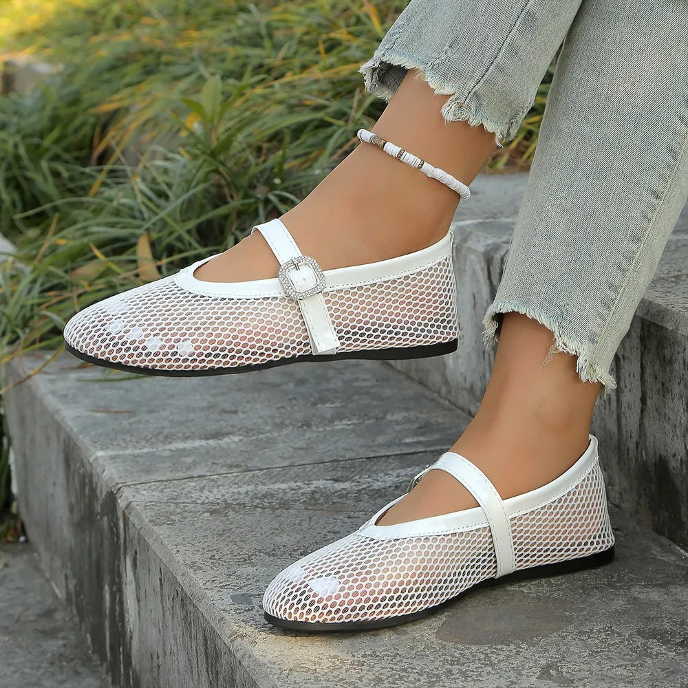 Round Toe Flats Sandals (2)