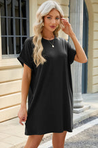 Short Sleeve Mini Dress Pockets (22)