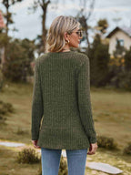 Ribbed Round Neck Long Sleeve Tee (28)