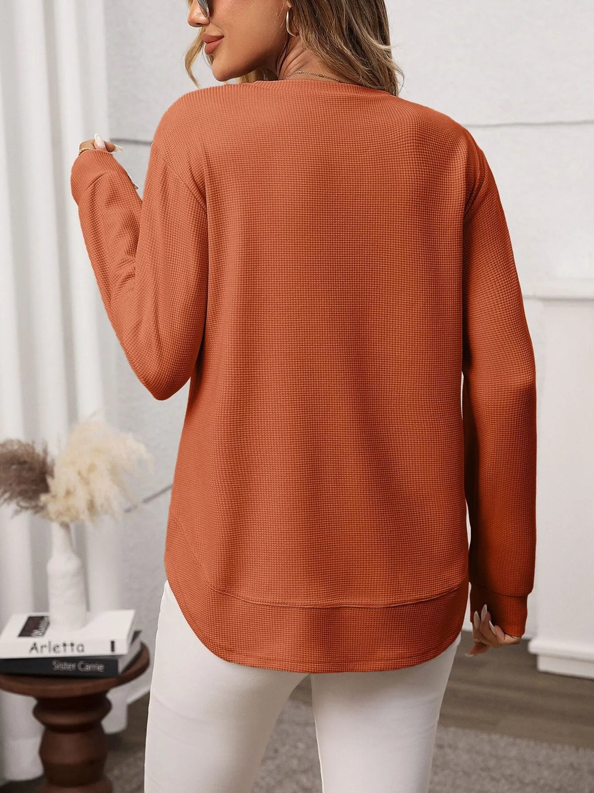Long Sleeve Round Neck T-shirt (2)