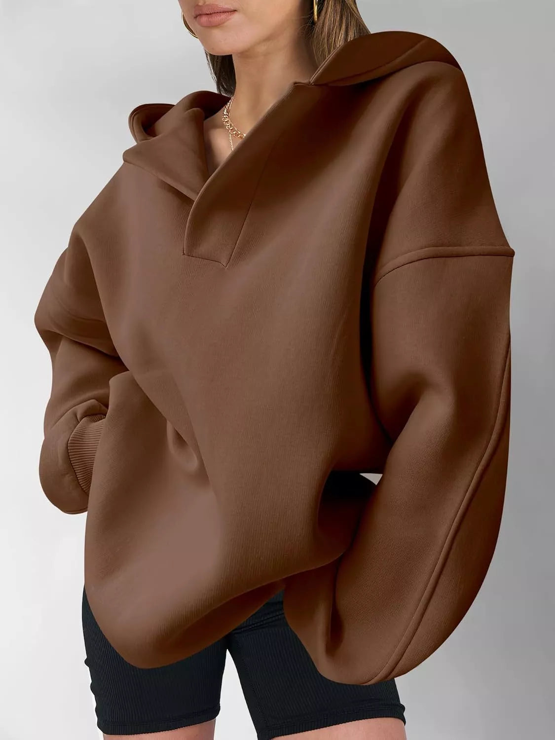 Dropped Shoulder Long Sleeve Sweatshirt (25)