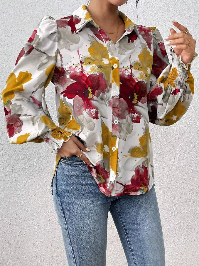 Floral Print Long Sleeve Shirt (16)