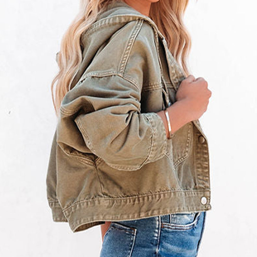 Hooded Dropped Shoulder Denim Jacket (11)