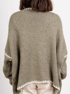 Contrast Trim Open Front Cardigan (20)