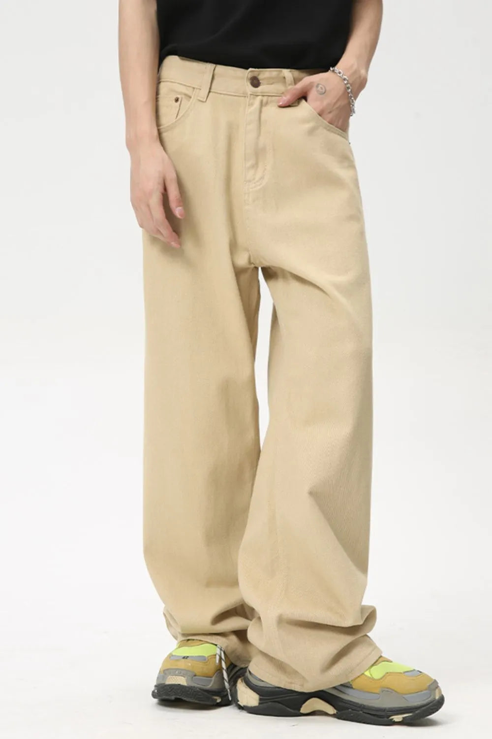 Wide Leg Jeans Pockets