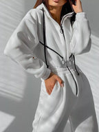 Hooded Zip-up Long Sleeve Jumpsuit (2)