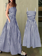 Striped Sleeveless Maxi Dress (11)