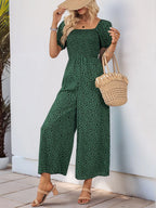 Printed Square Neck Puff Sleeve Jumpsuit (9)