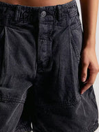 High-waisted Denim Shorts (3)