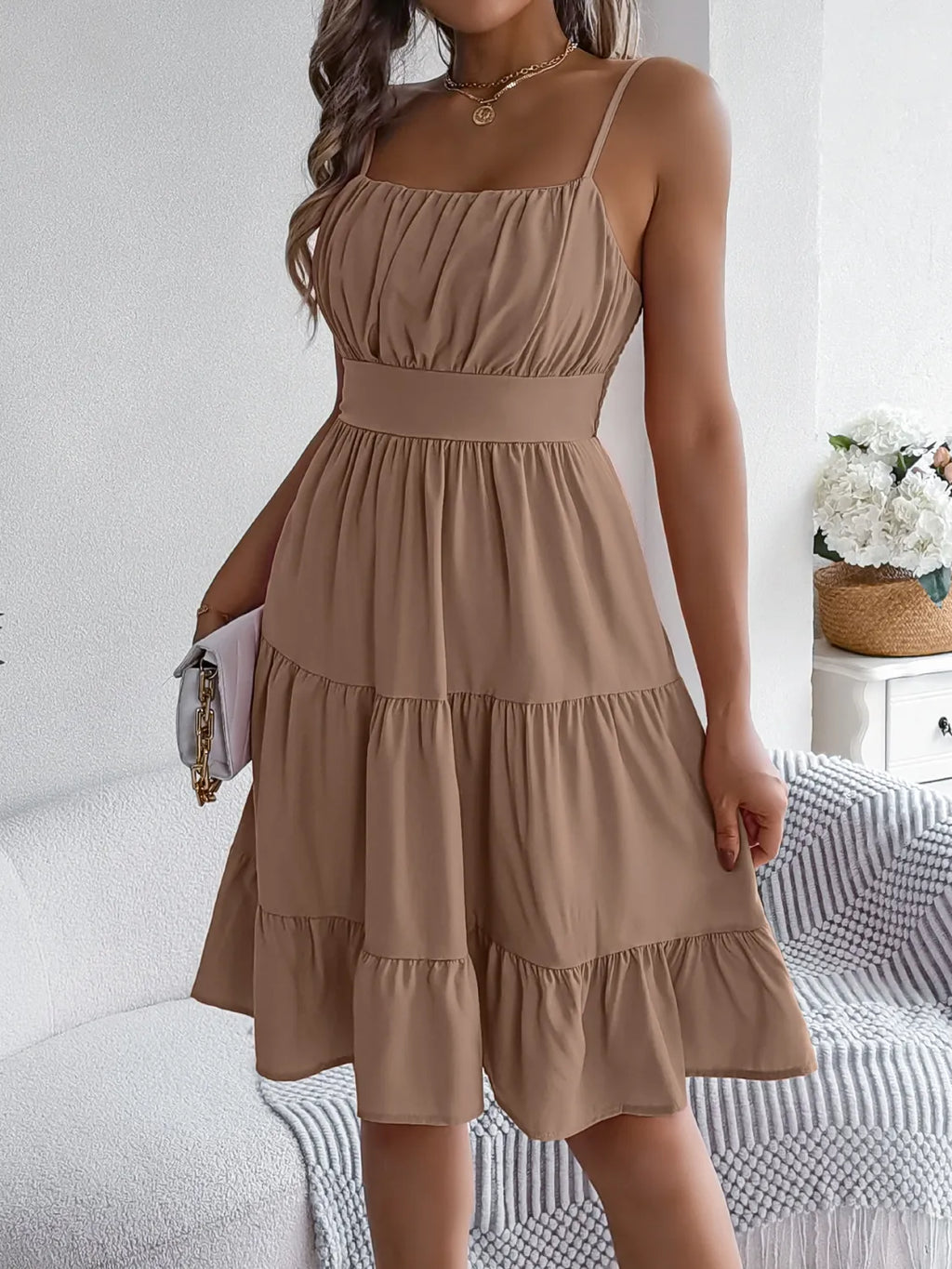 Smocked Back Tiered Cami Dress (13)