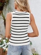 Striped Round Neck Tank (13)