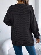 Openwork Open-front Long Sleeve Cardigan (8)
