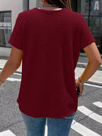 Textured Short Sleeve Top (24)