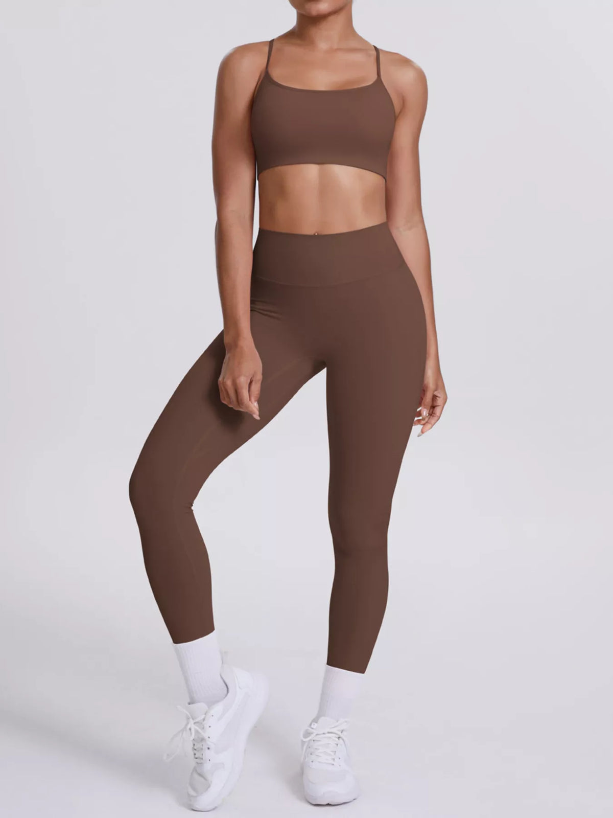 Criss-cross Back Cami Leggings Active Set (11)