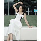 Mini French Dress Midi Party White photo 6