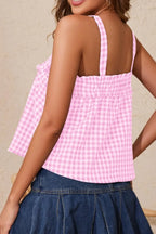 Tied Front Textured Square Neck Cami (29)