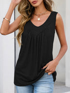 Casual V-neck Tank (2)