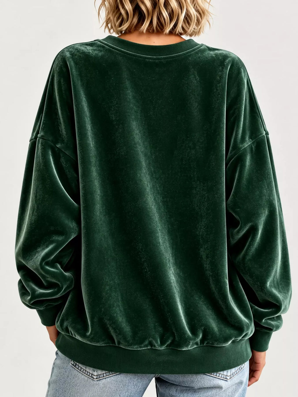 Full Size Crew Neck Drop Shoulder Sweatshirt Plus (24)
