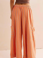 Contrast Striped Wide Leg Pants (9)