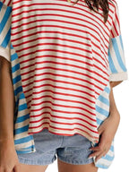 Colorful Striped Oversized T-shirt (11)