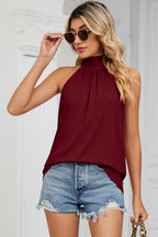 Tied Grecian Neck Tank (4)