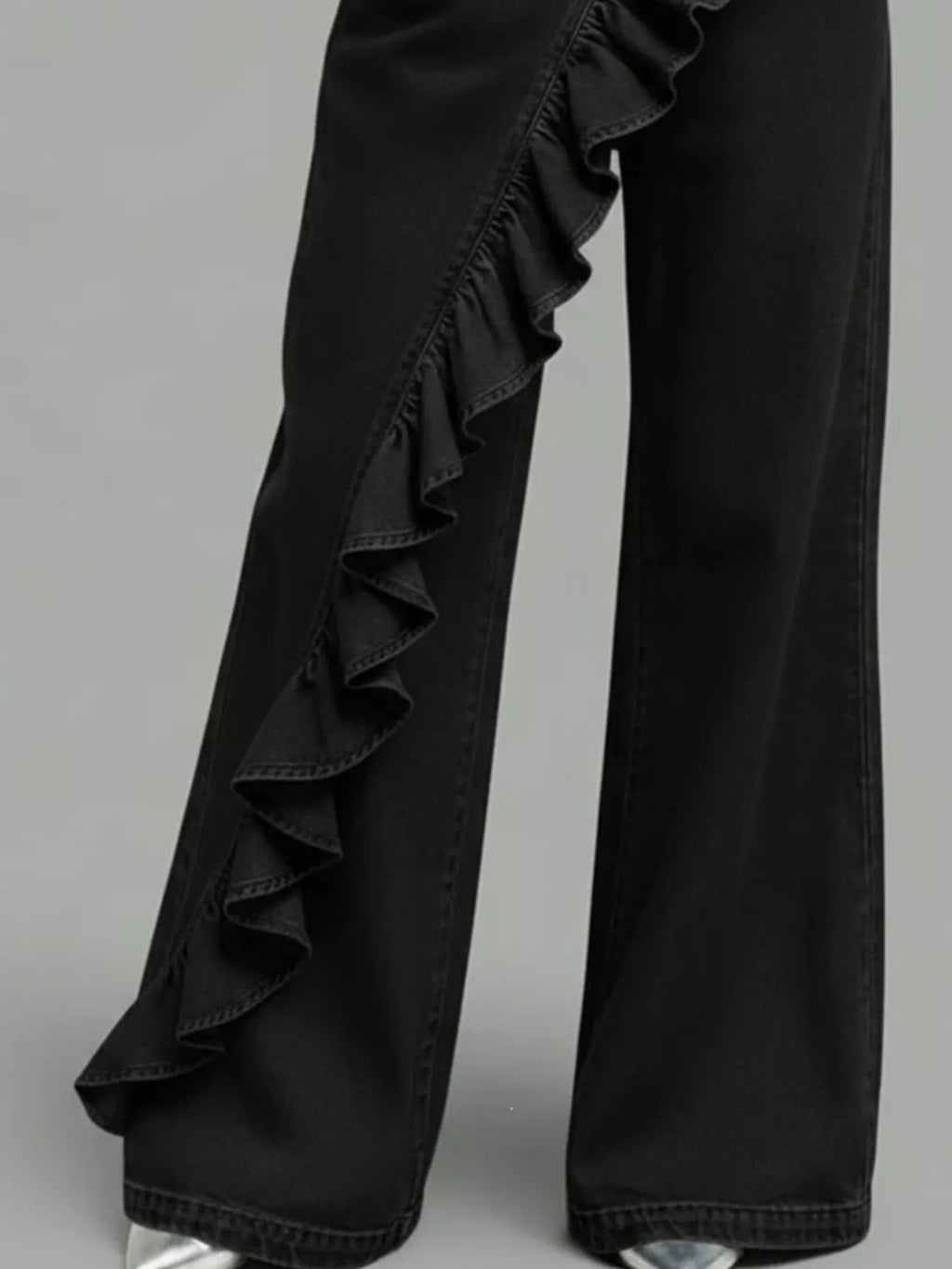 Full Size Ruffled Wide-leg Jeans Plus (8)