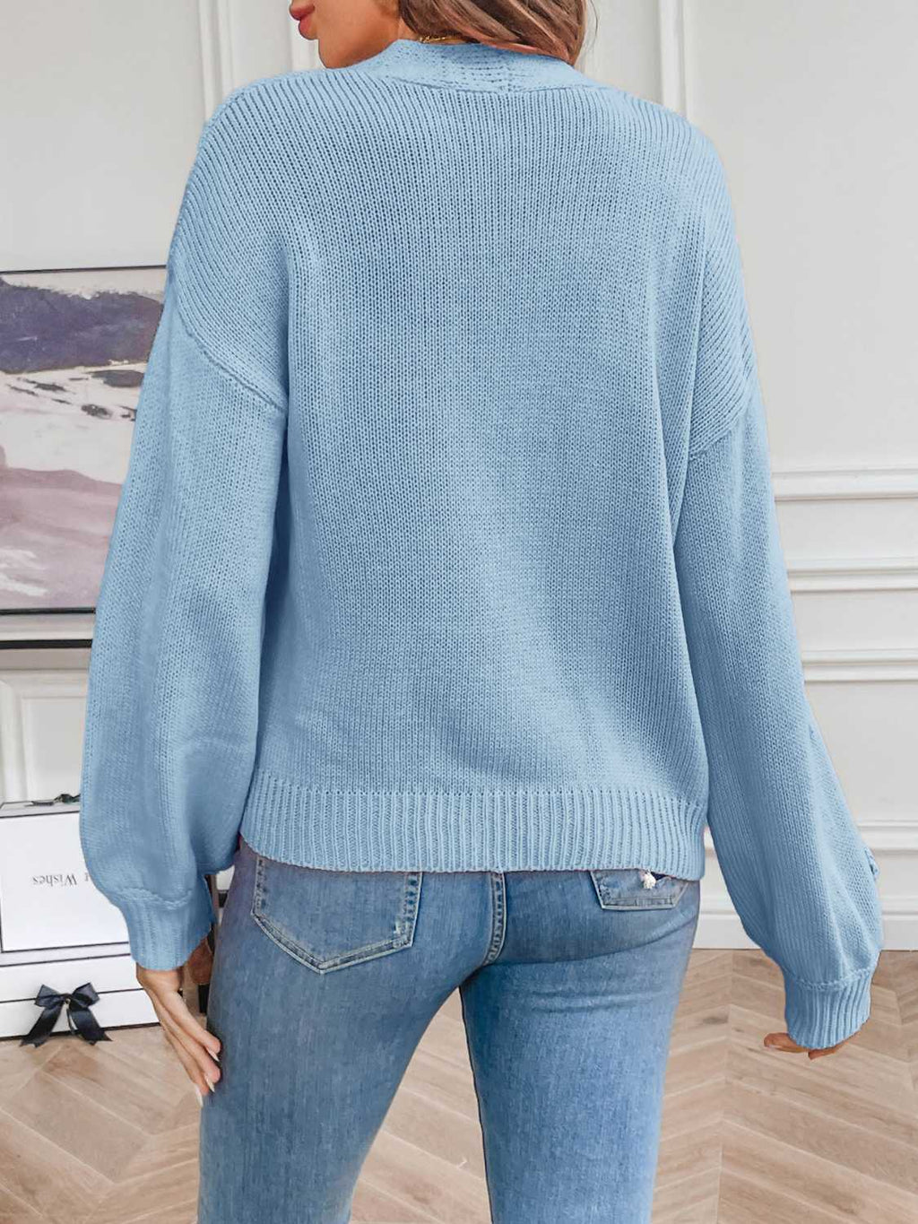 Floral Long Sleeve Open Front Cardigan (11)
