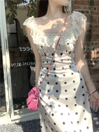 Polka Dot Brace Dress photo 16
