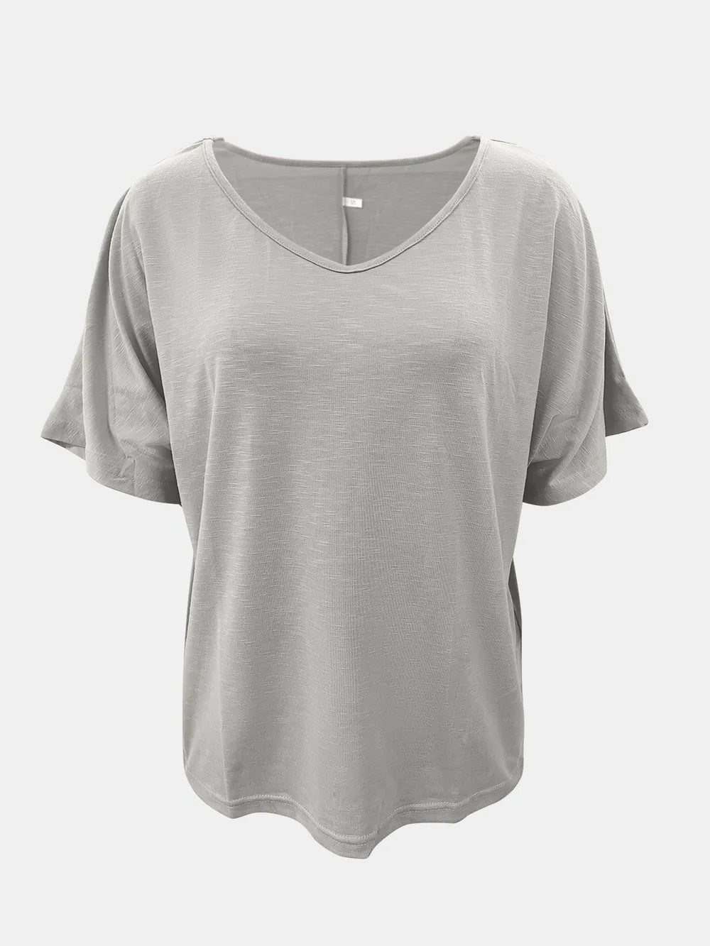Full Size Scoop Neck Short Sleeve T-shirt (2)