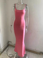 Spaghetti Strap Bodycon Maxi Dress (5)