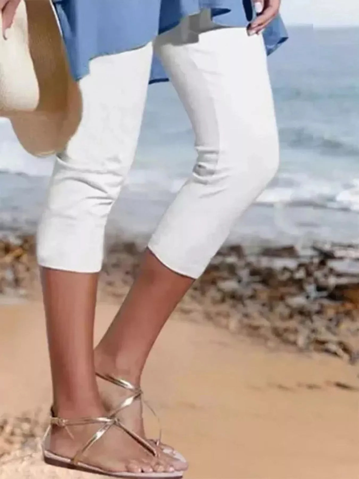 Full Size Cropped Casual Leggings Plus (4)